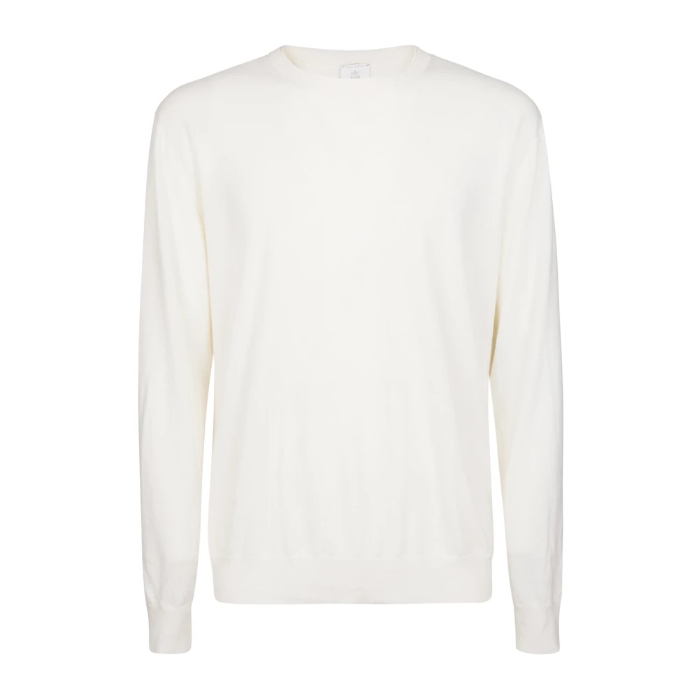 Eleventy Uomo Bianco Maglie, L, New,