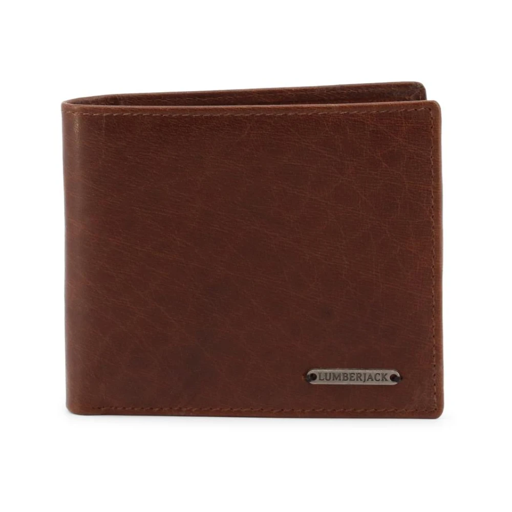 Lumberjack Men's Brown Classic Leather Wallet With Coin Purse
