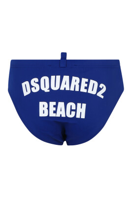 maillot-de-bain-bleu-avec-logo-blanc