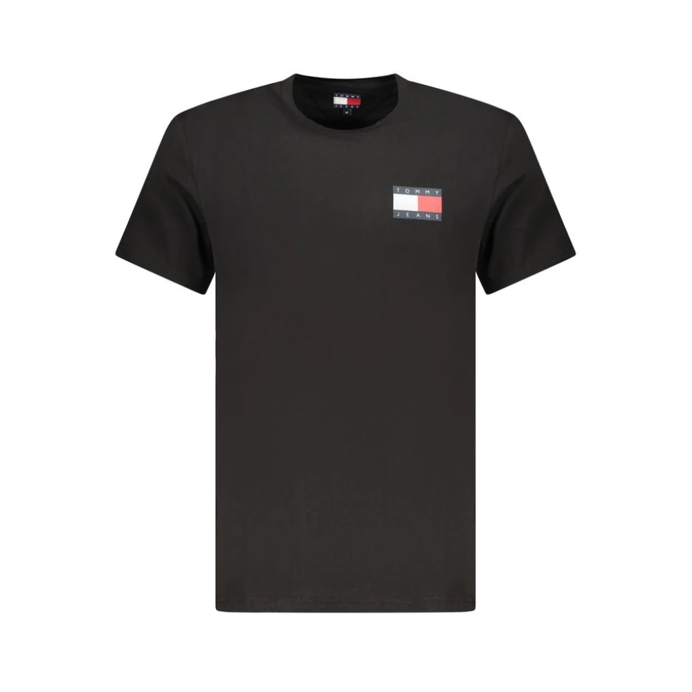 Tommy Hilfiger Men's Black Cotton T-Shirt Eco-Friendly