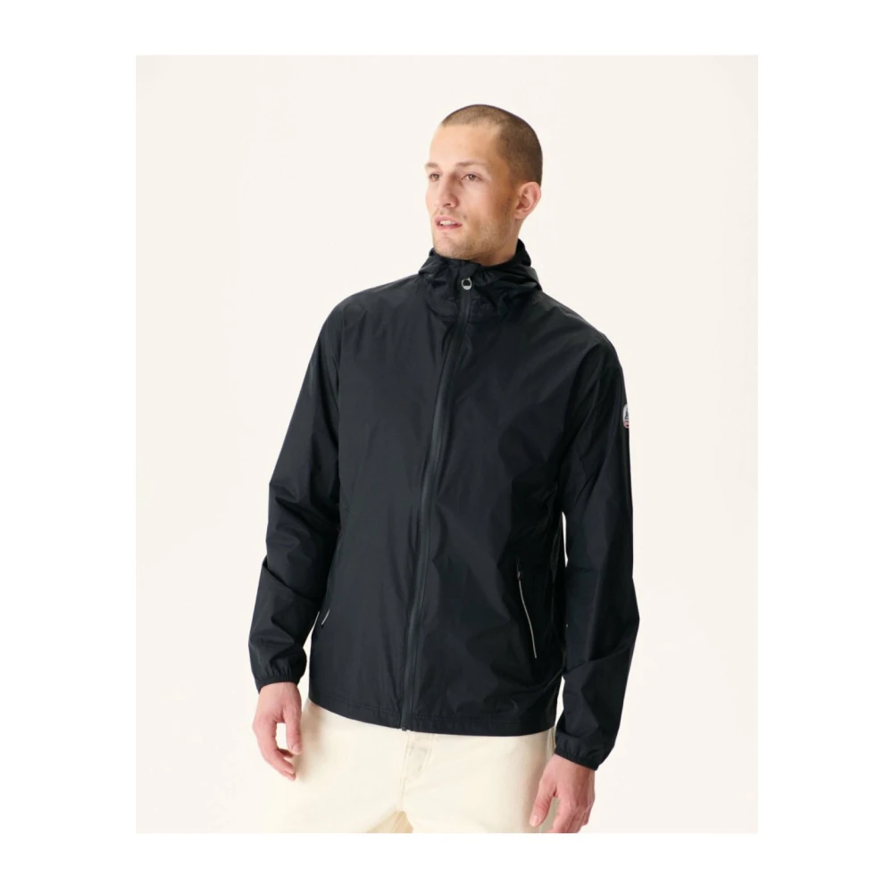 Jott Hooded Regenjas Manila Reflecterende Details Black Heren