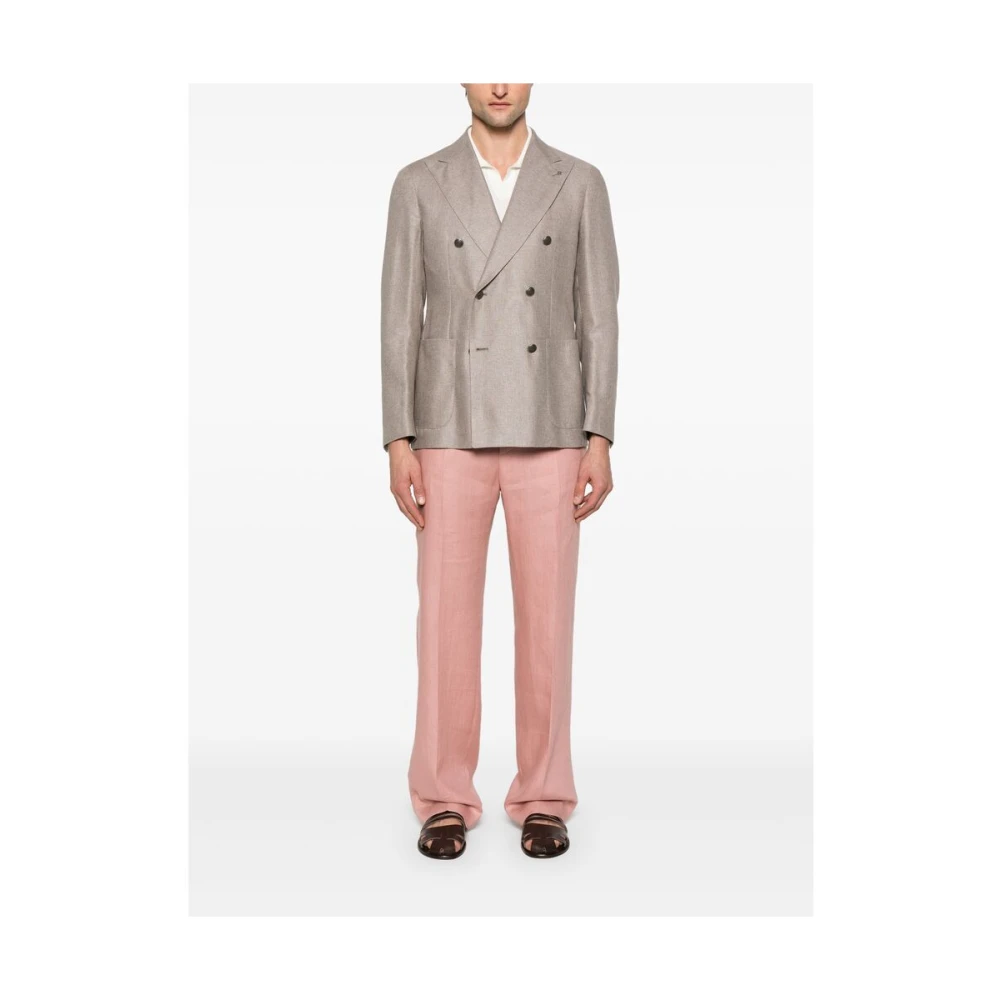 Tagliatore Broek Pink Heren