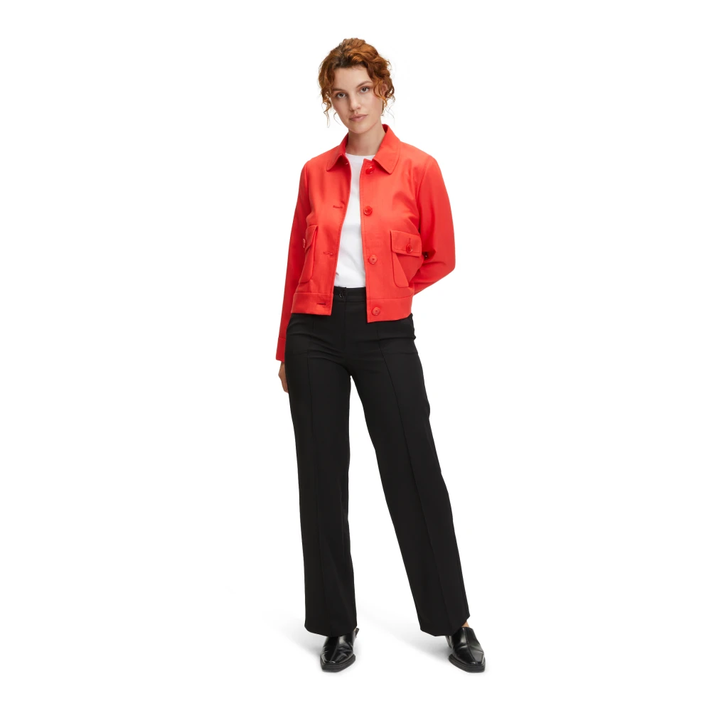 Betty Barclay Klassieke Blazer Jas met Zakken Red Dames