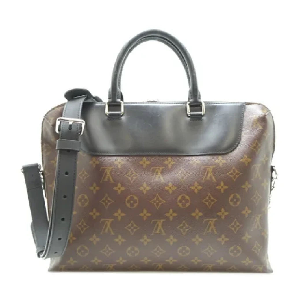 Louis Vuitton Vintage Pre-owned Fabric louis-vuitton-bags Black Heren