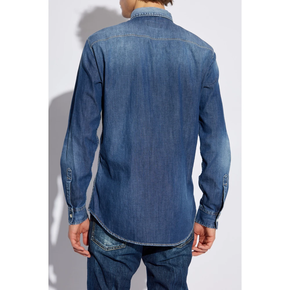 Dsquared2 Denim overhemd Blue Heren
