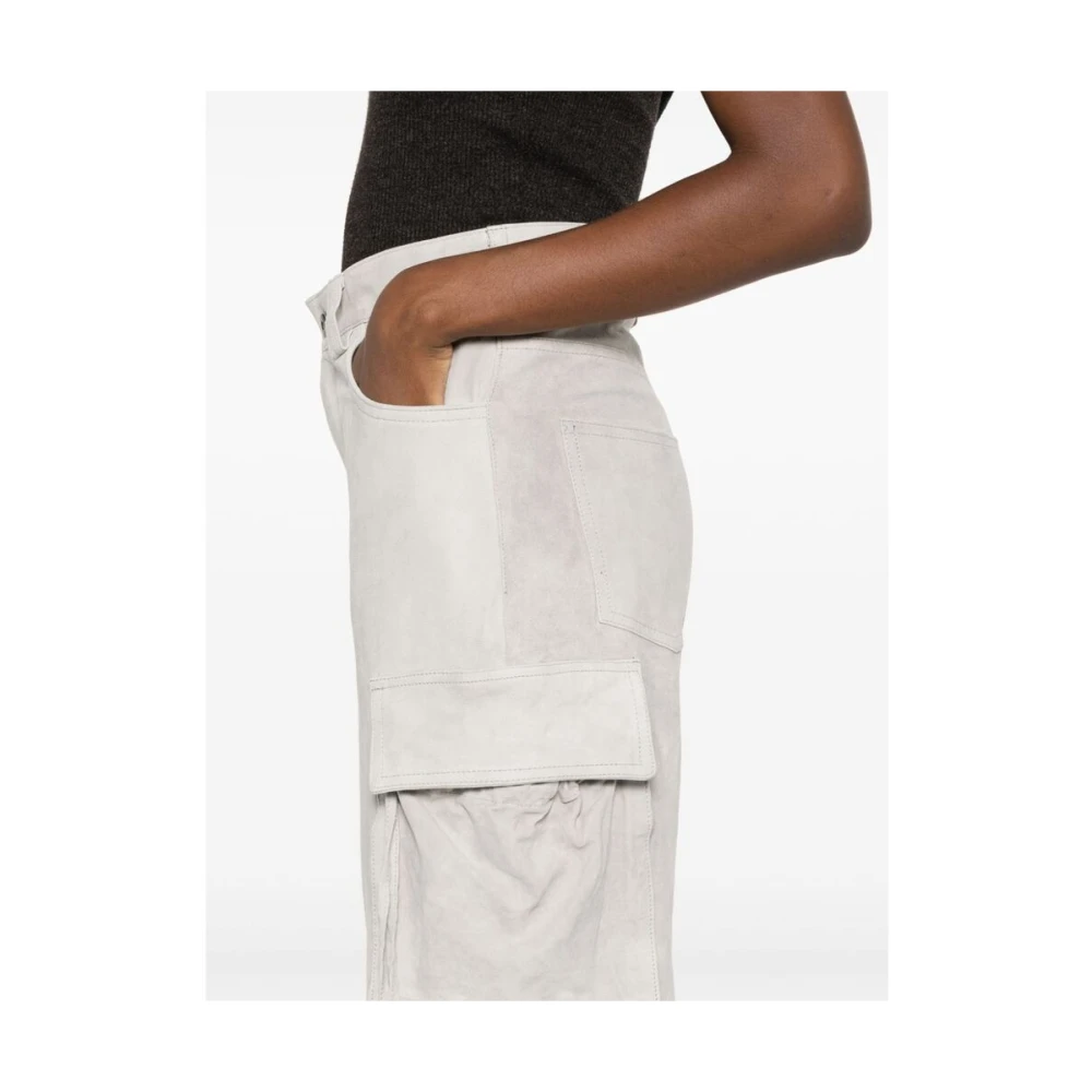 Salvatore Santoro Grijze Suède Cargo Broek Gray Dames