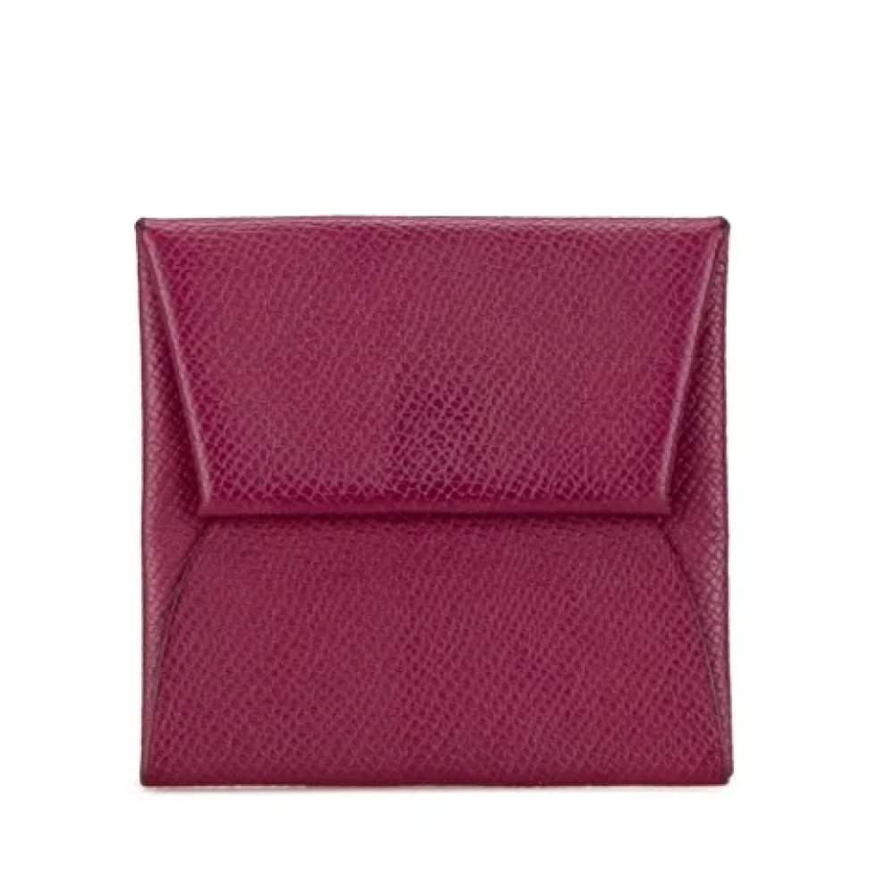 Hermès Vintage Pre-owned Leather wallets Purple Dames