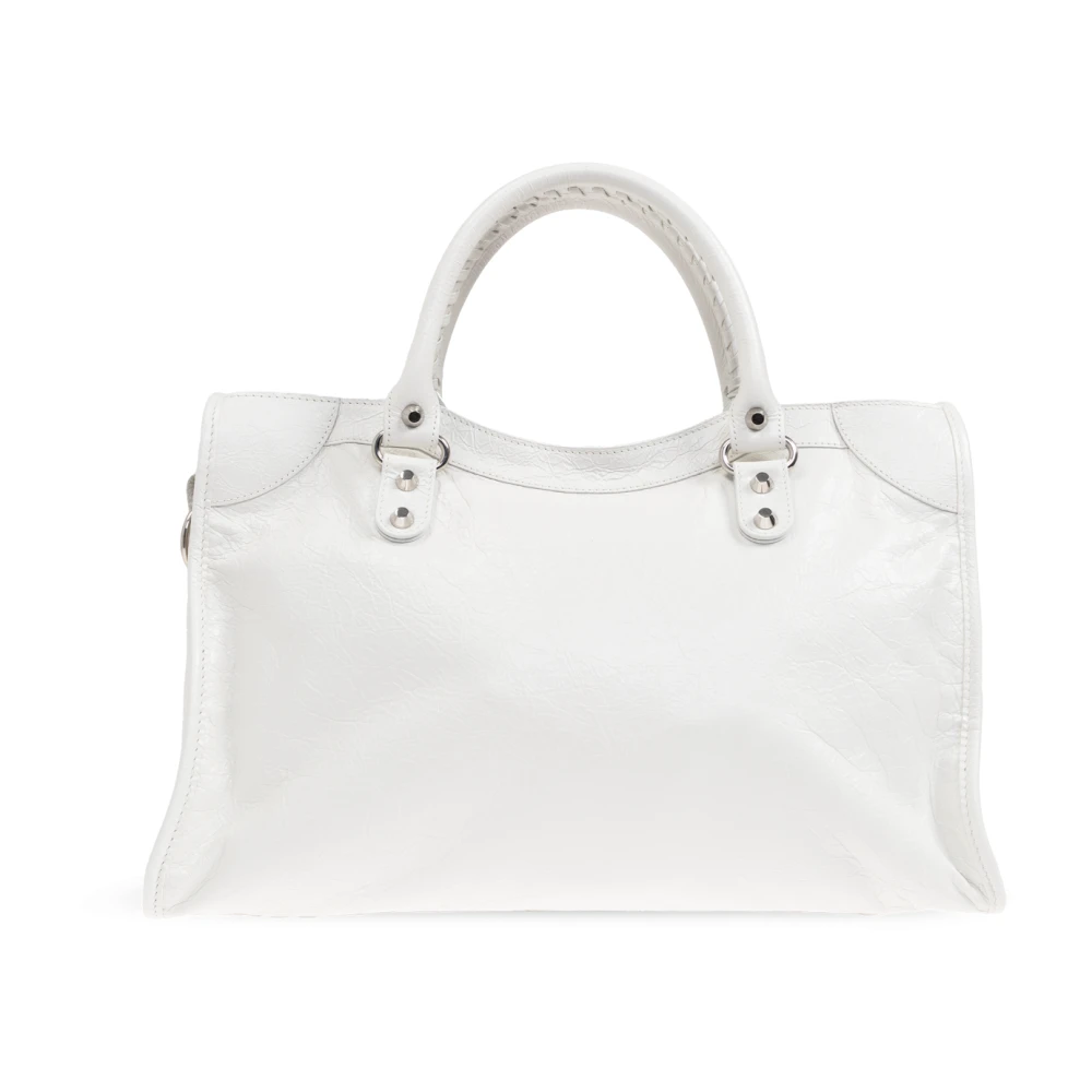 Balenciaga Handtas Le City Medium White Dames
