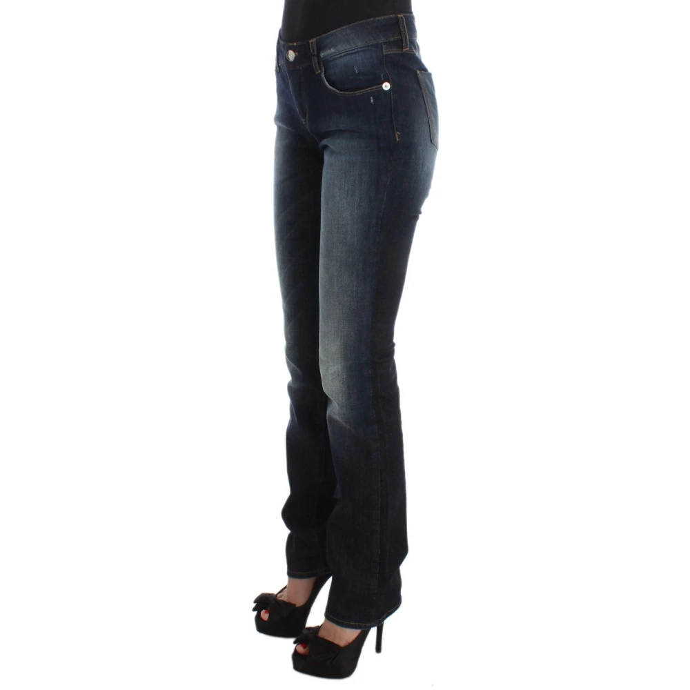 Costume National Slim Fit Blauwe Designer Jeans Blue Dames