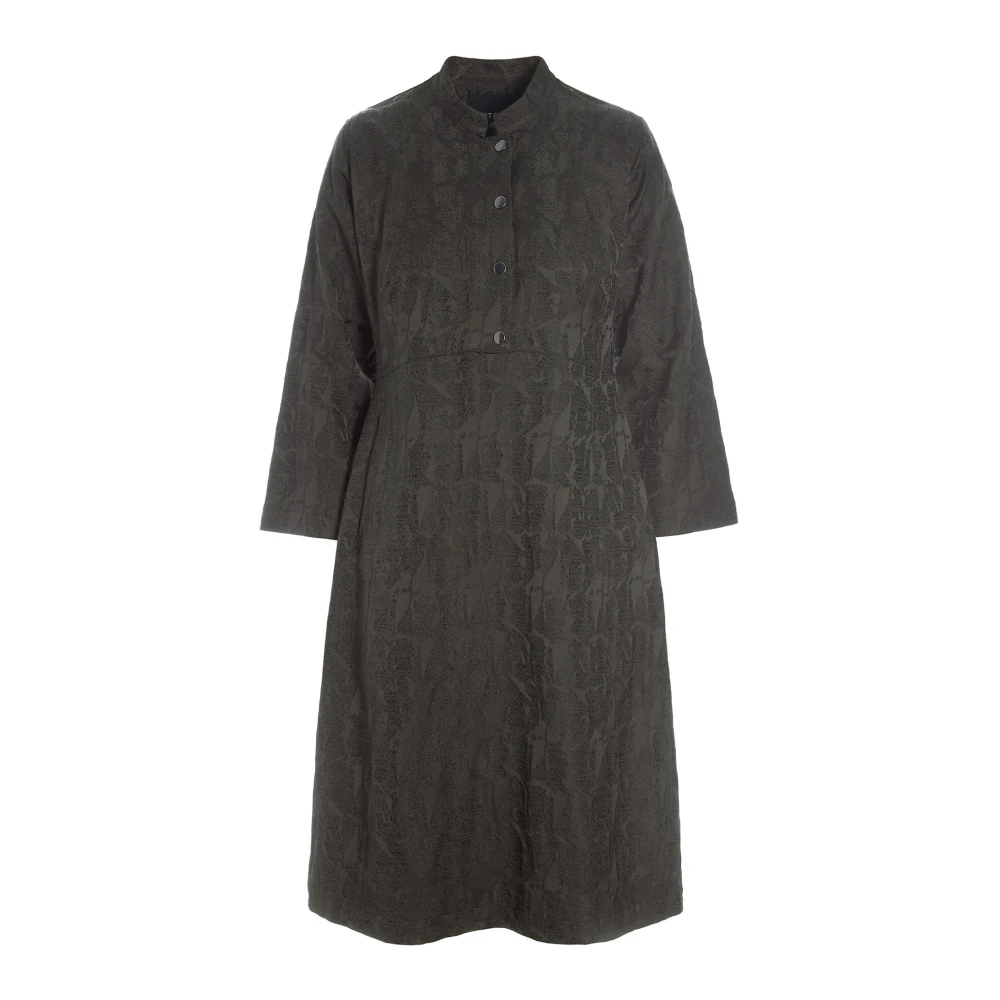 Bitte Kai Rand Jacquard Stretch Jurk Deep Forest Green Dames