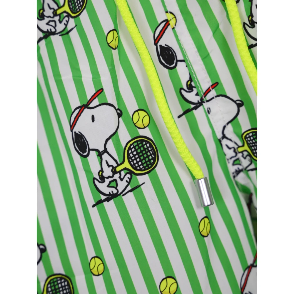 MC2 Saint Barth Snoopy Tennis Stripes Zwemkleding Green Heren