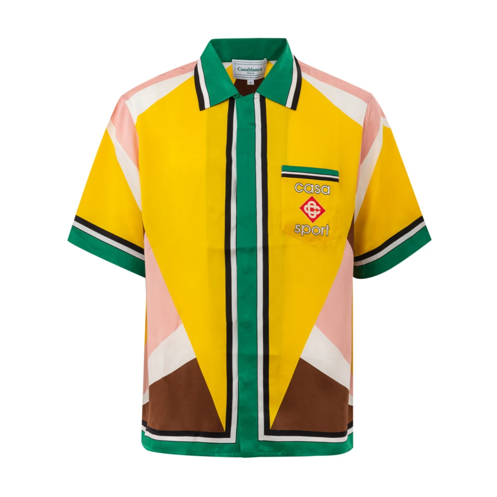 Casablanca Zijden Cubal Shirt in Stijl Multicolor Heren