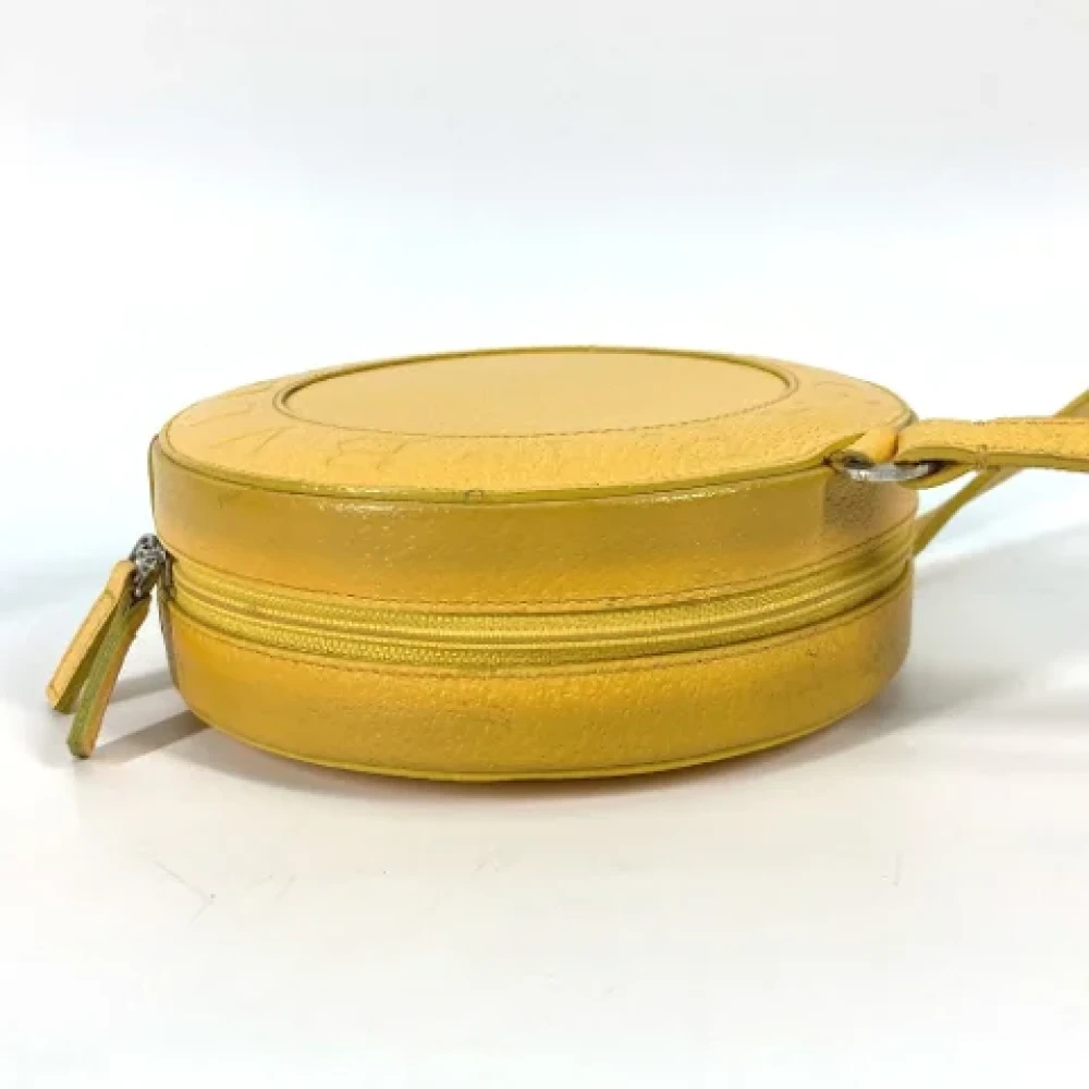 Bvlgari Vintage Pre-owned Leather shoulder-bags Yellow Dames