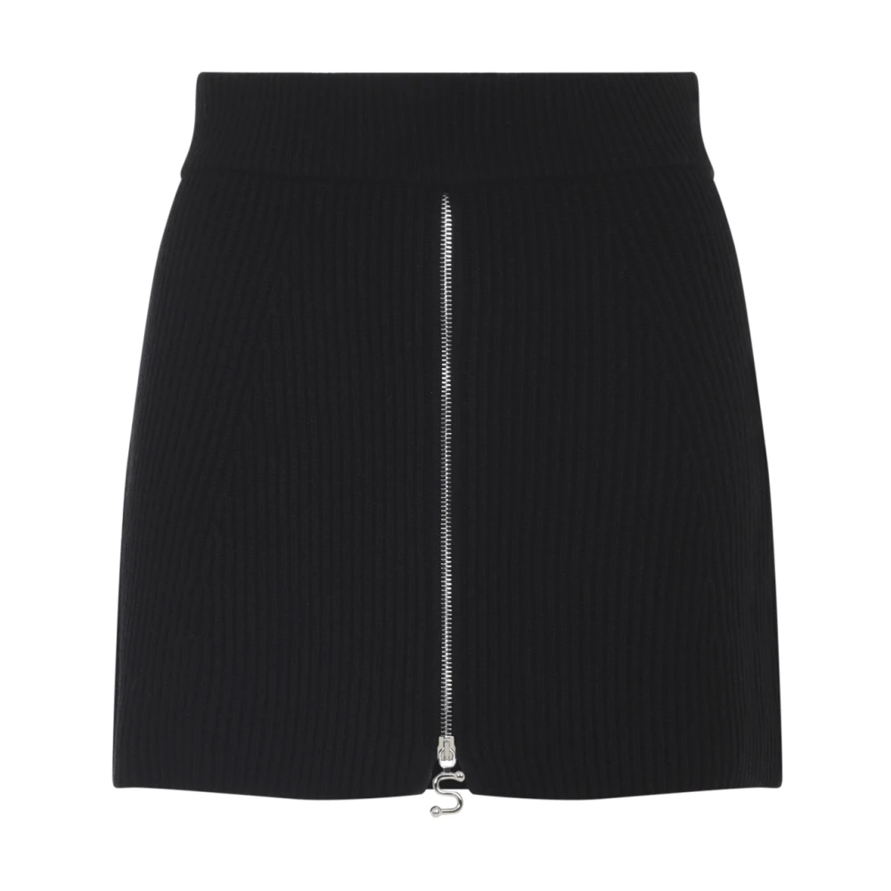 Sportmax Women's Black Wool-Cashmere Skirt Aw25 - Short Skirts - Xs - Skirts