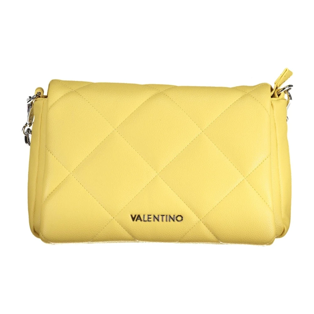 Valentino by Mario Valentino Gele Schoudertas met Afneembare Band Yellow Dames