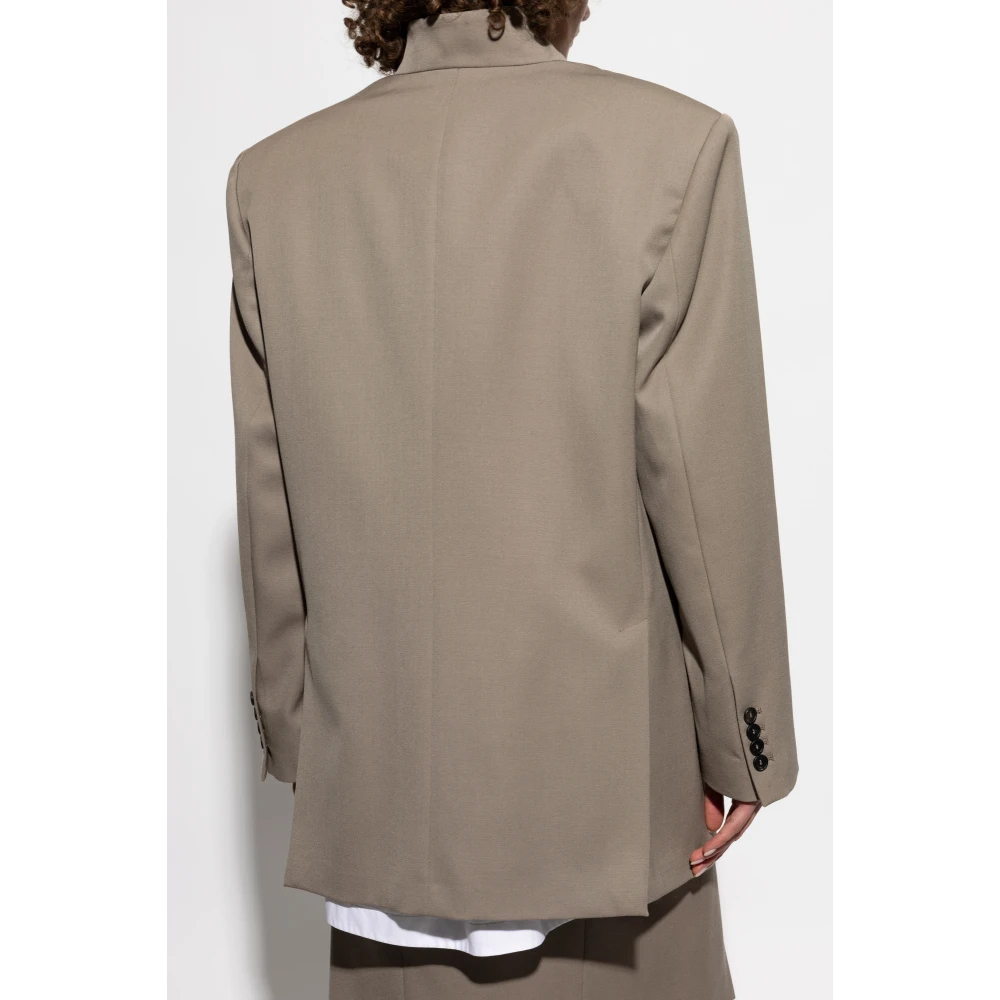 The Attico Wollen blazer Gray Dames
