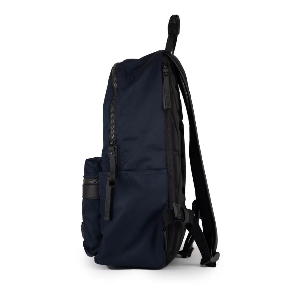 Premiata Blauwe Gabardine Heren Rugzak Blue Heren