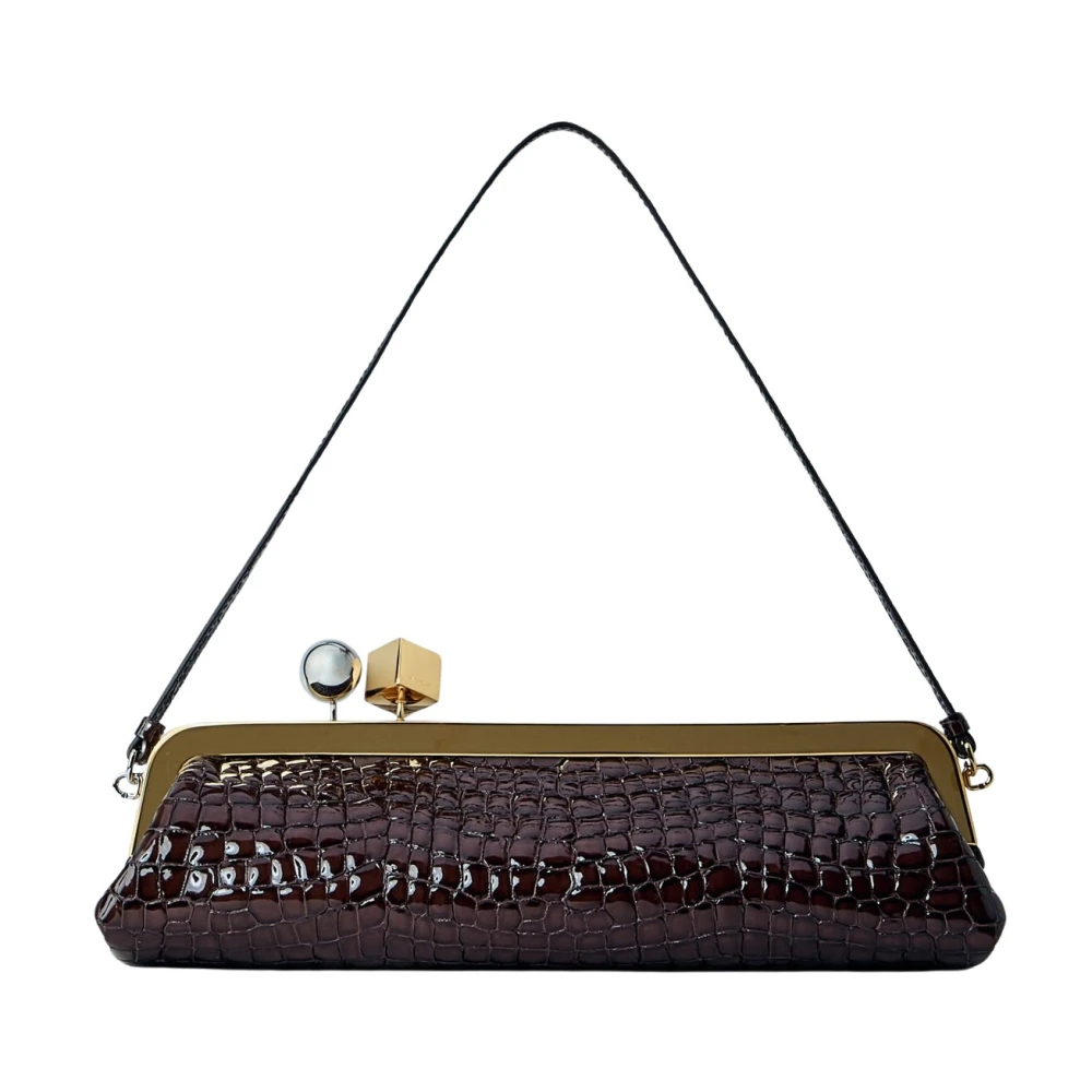 Jacquemus Brown Handbags, Female, One Size, La Pochette Salon
