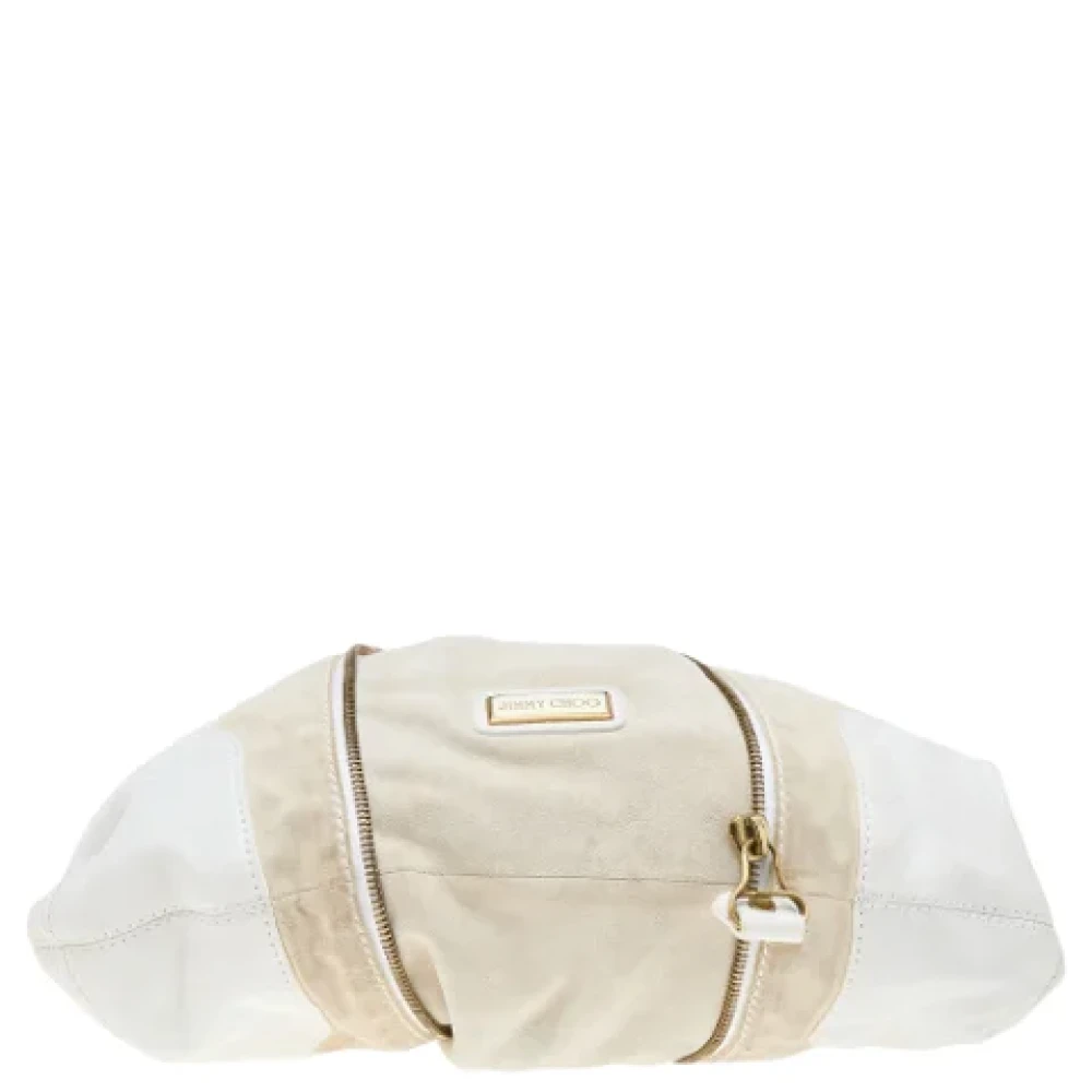 Jimmy Choo Pre-owned Fabric handbags White Dames