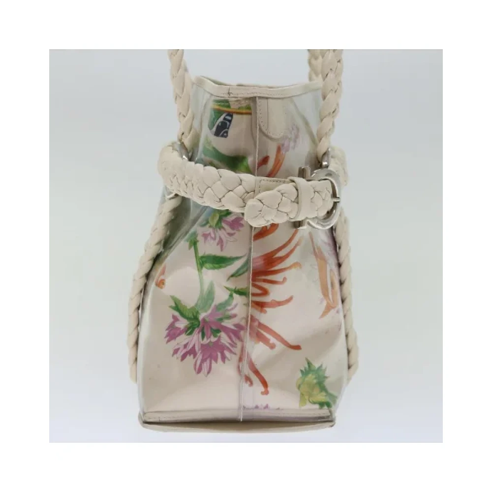 Salvatore Ferragamo Pre-owned Fabric shoulder-bags Beige Dames