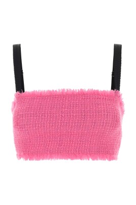 fuchsia-tweed-crop-top