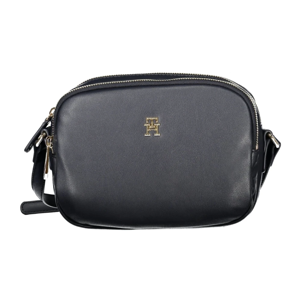 Tommy Hilfiger Women's Blue Crossbody Bag With Zip Closure