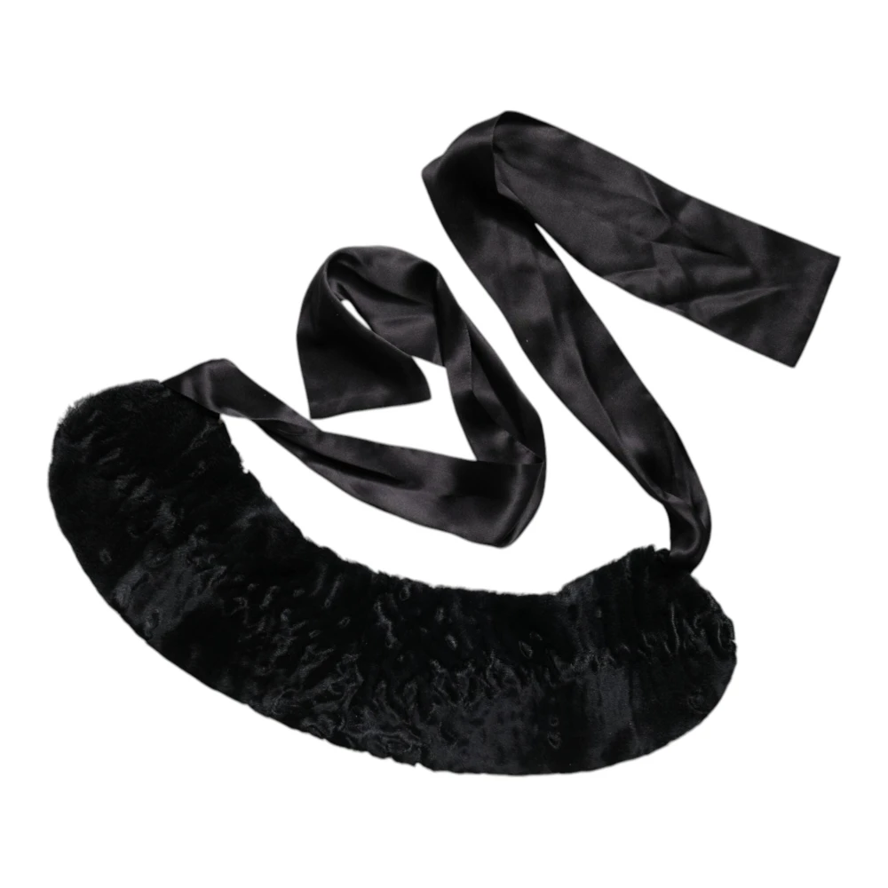 Dolce & Gabbana Neck Warmer Winter Scarf - Female - Winter Scarves - Black - One Size - Accessories