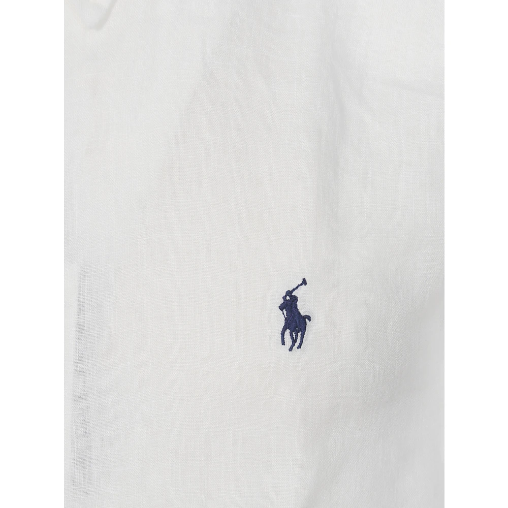 Polo Ralph Lauren Linnen Overhemd White Heren