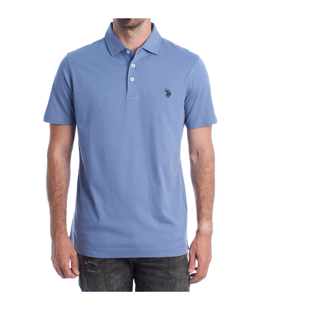 U.s. Polo Assn. Uomo Blu Polo A Maniche Corte