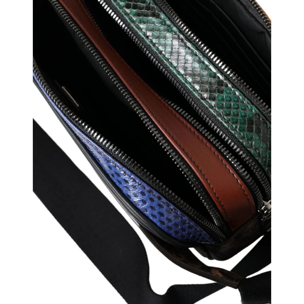 Dolce & Gabbana Exotische Luipaardleren Heuptas Black Dames