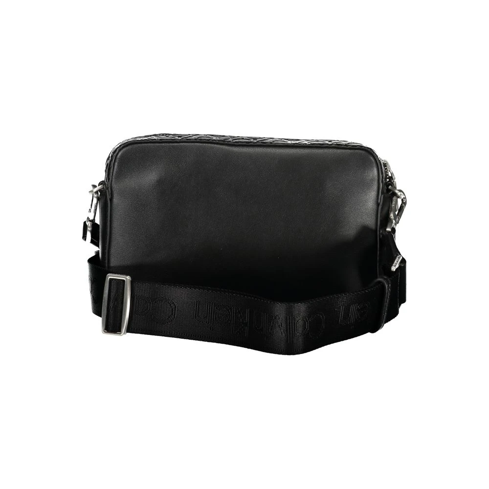 Calvin Klein Zwarte Polyester Schoudertas met Rits Black Dames