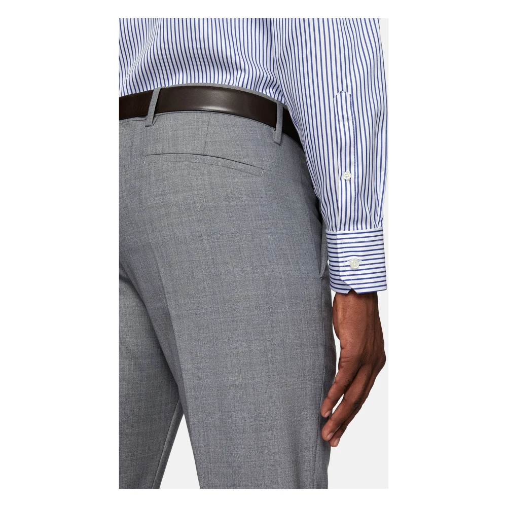 Boggi Milano Regular Fit gestreept overhemd van katoenen twill Blue Heren