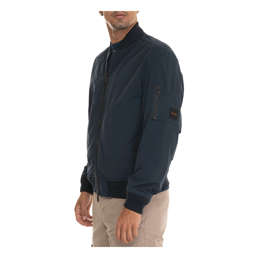 Boss Warme Winter Puffer Jacket Blue Heren