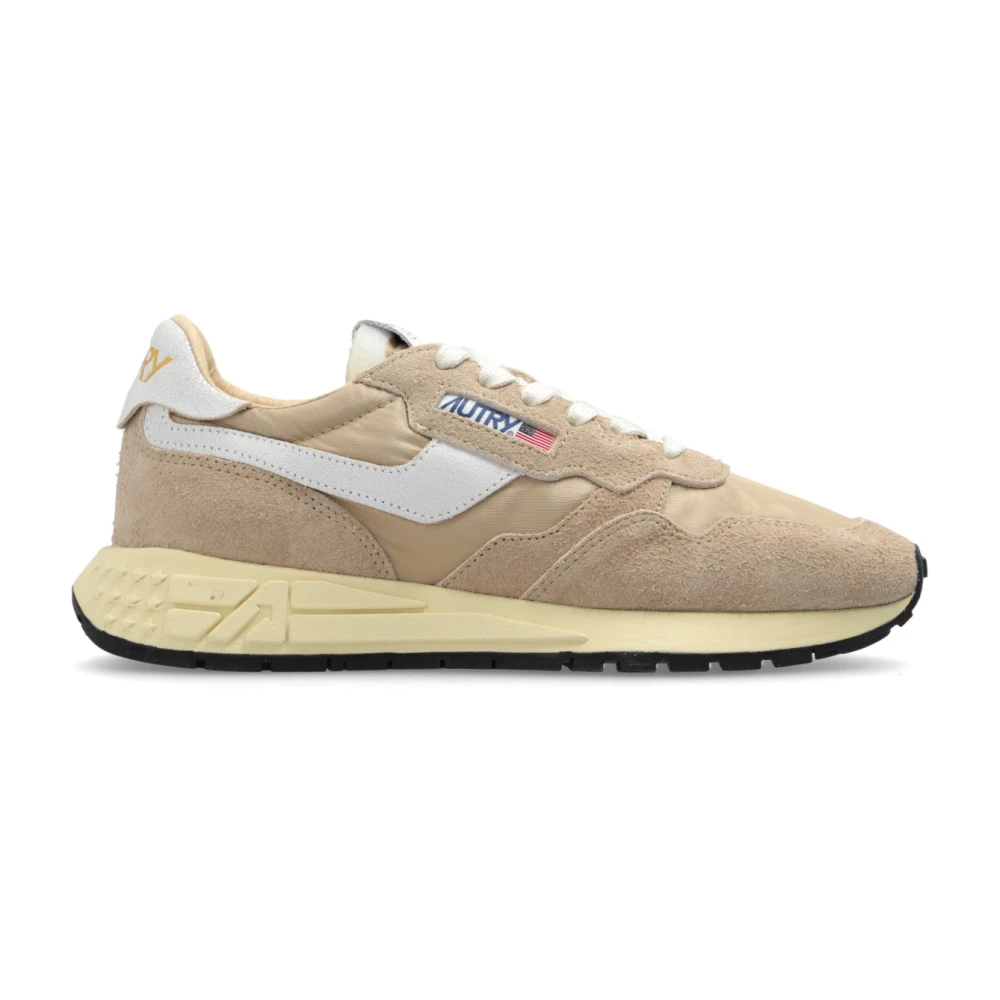 Autry Men's Beige Reelwind Low Trainers - Sneakers - 7 Uk - Shoes