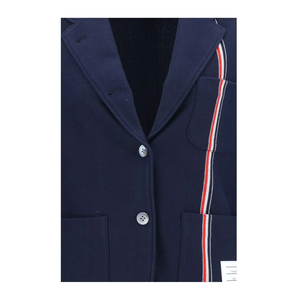 Thom Browne Klassieke Revers Katoenen Blazer Jas Multicolor Dames