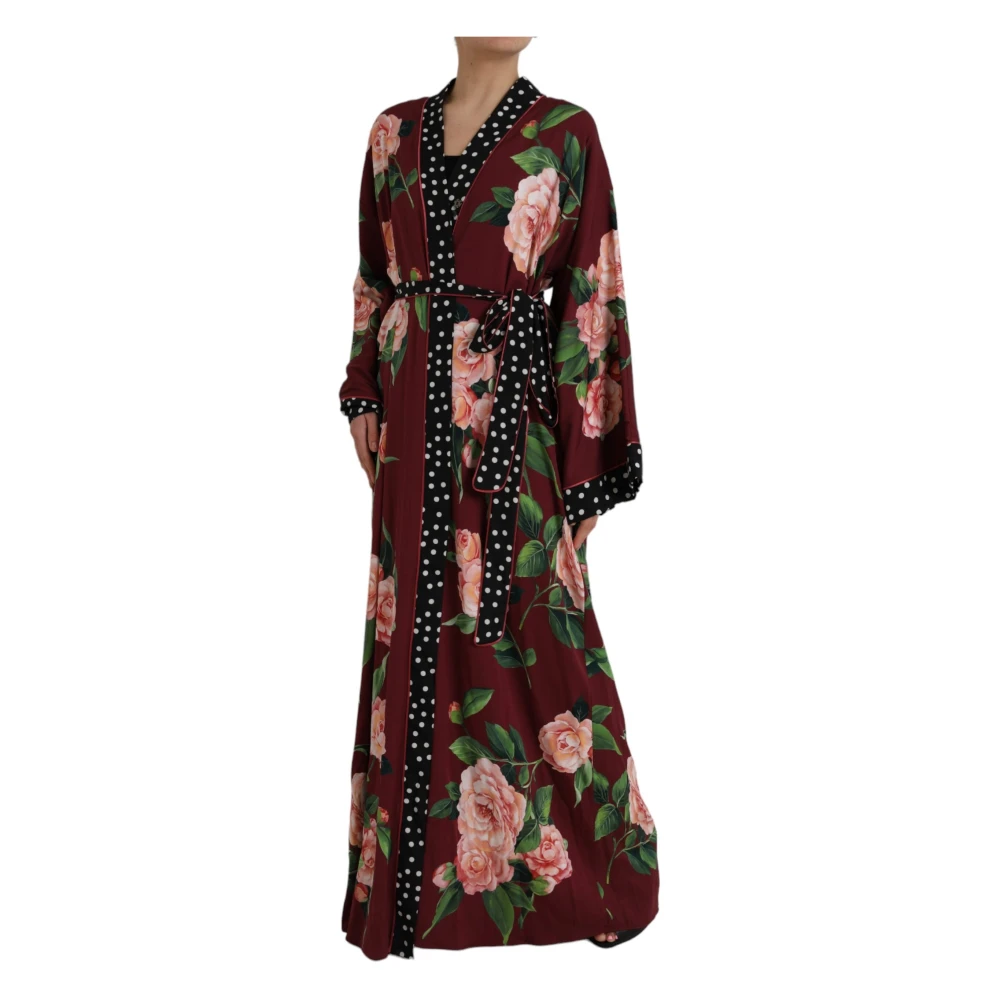 Dolce & Gabbana Bloemen Maxi Kaftan Jurk Multicolor Dames