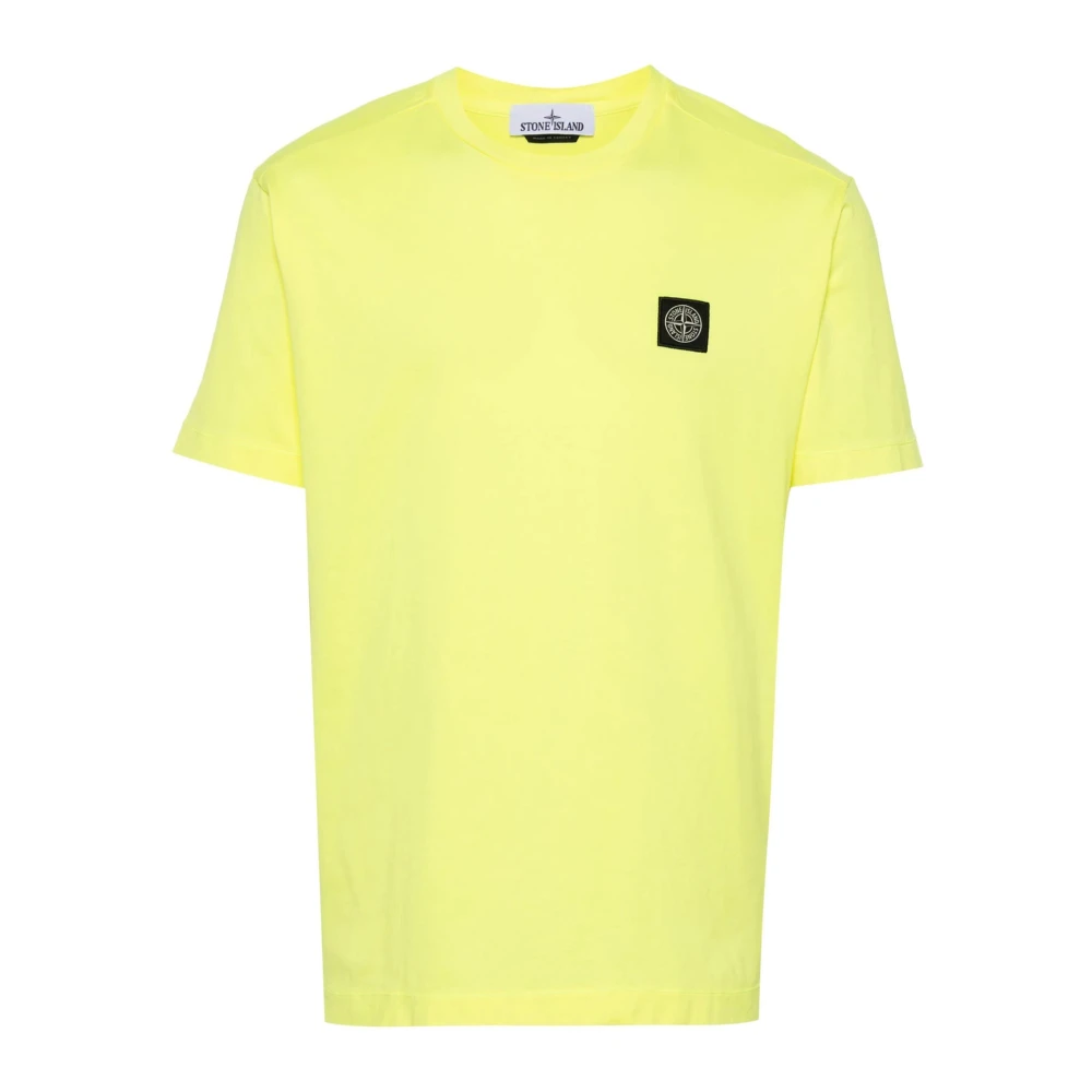 Stone Island T-Shirts Yellow Heren