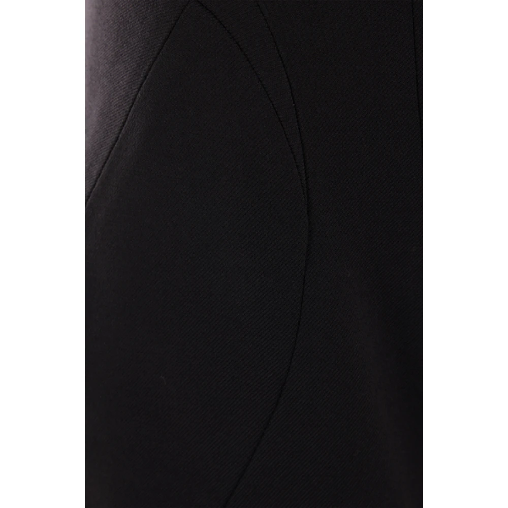 Alaïa Zwarte Stretch Wollen Pencil Rok Black Dames