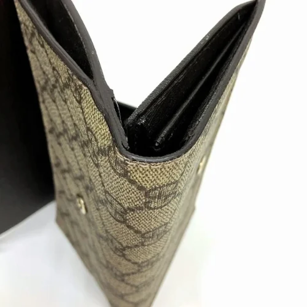 Gucci Vintage Pre-owned Canvas wallets Brown Dames