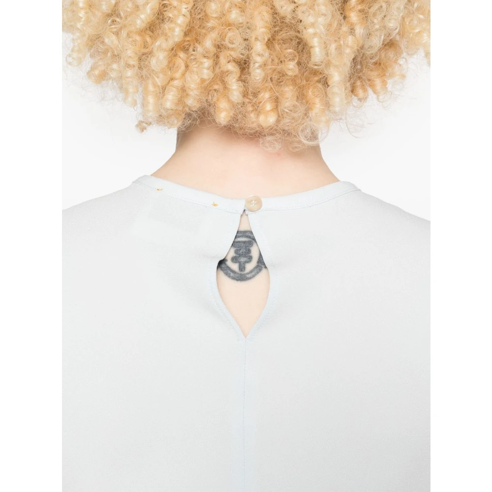 Forte Blauwe Mouwloze Top Met Ronde Hals Blue Dames