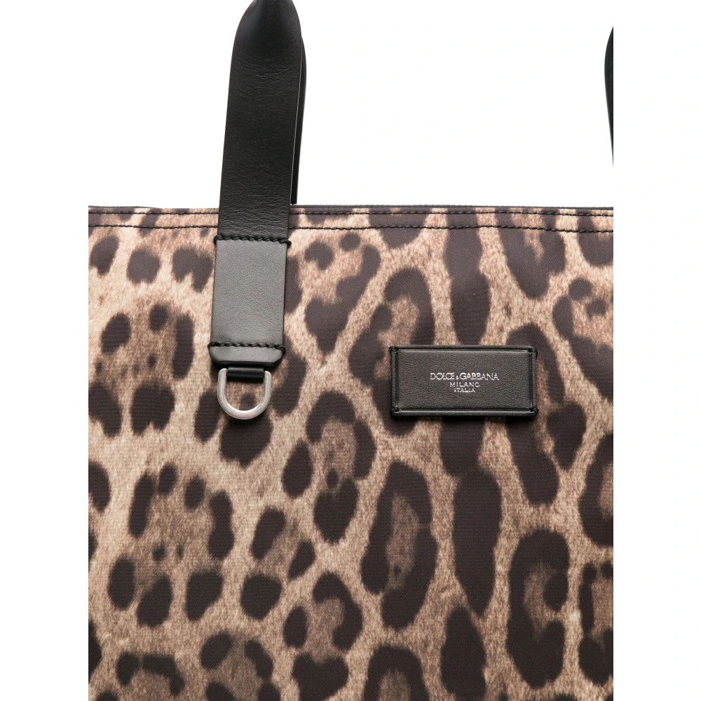 Dolce & Gabbana Bruine tassen met ritssluiting Brown Heren