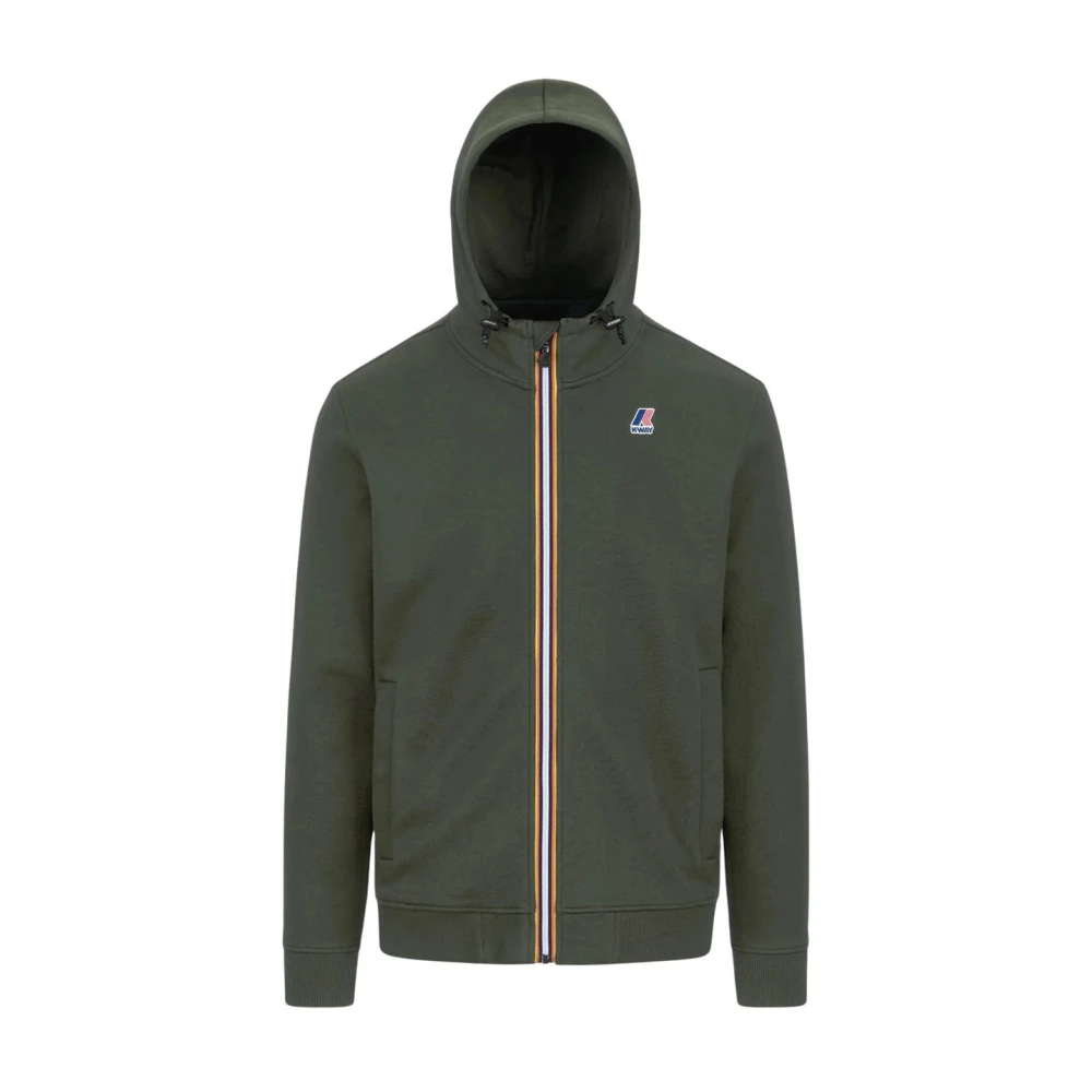 K-way Stijlvolle hoodie voor mannen en vrouwen Green Heren