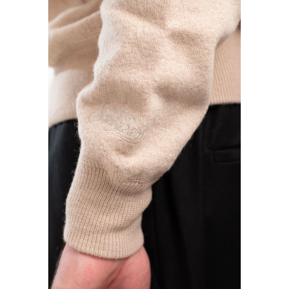 MC2 Saint Barth Hoodie met borduursel Beige Heren