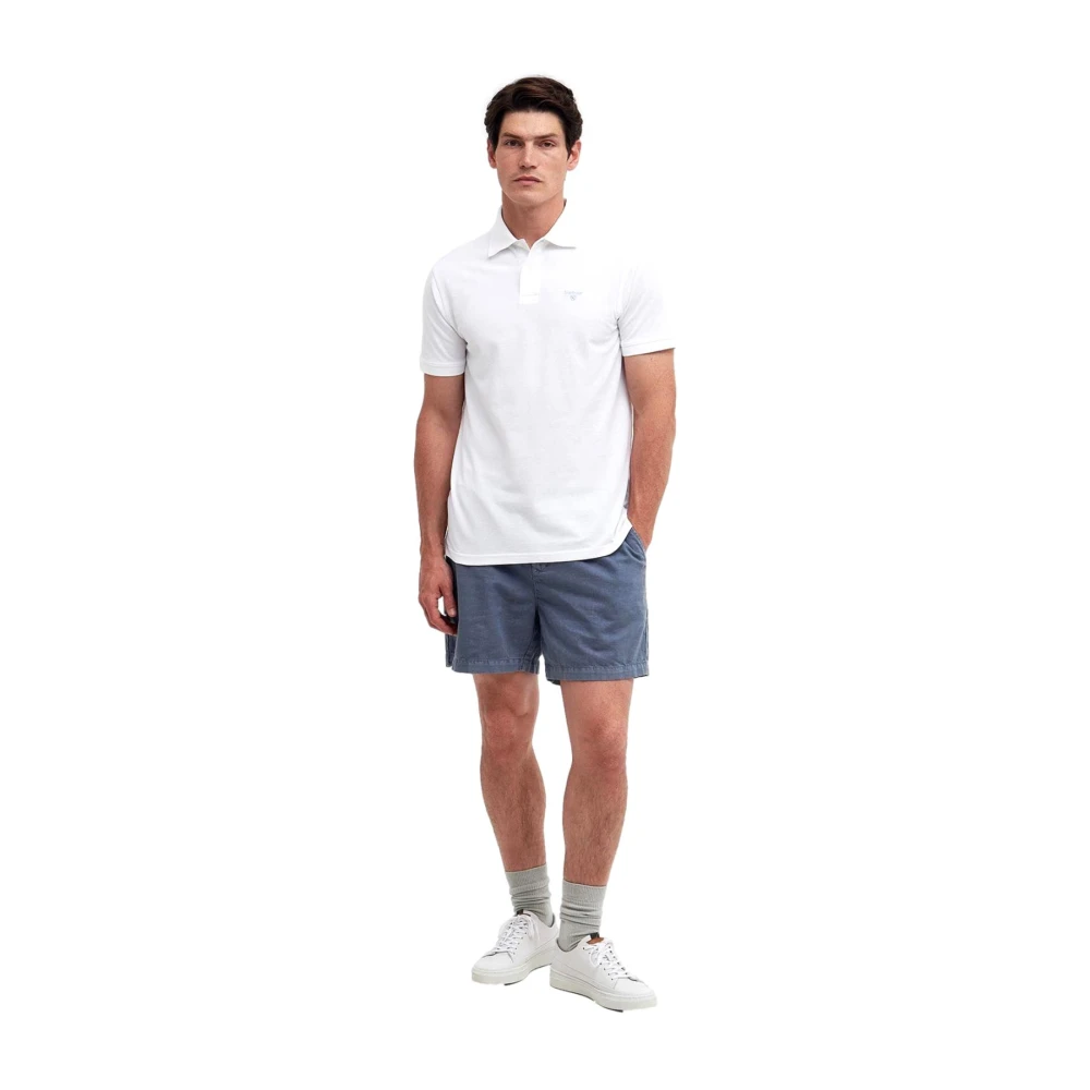 Barbour Lichtgewicht sportpoloshirt wit White Heren