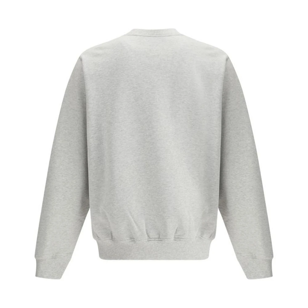 Casablanca Geborduurde Monogram Katoenen Sweatshirt Gray Heren