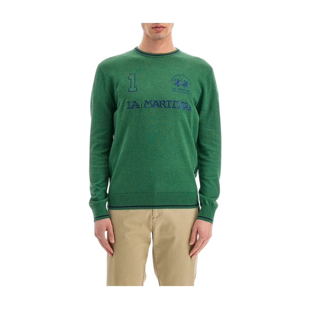 La Martina Men's Yellow Knitted Jumper In