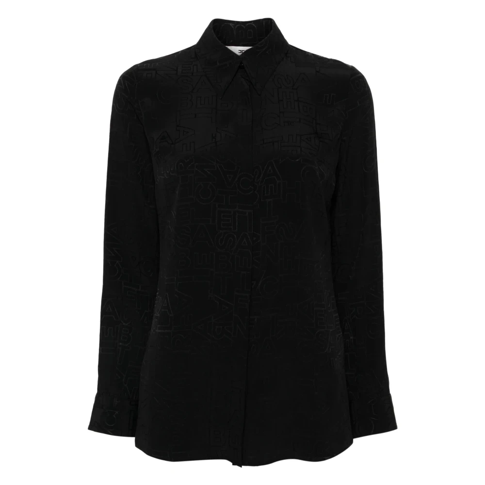 Elisabetta Franchi Zwarte Shirt 110 Black Dames