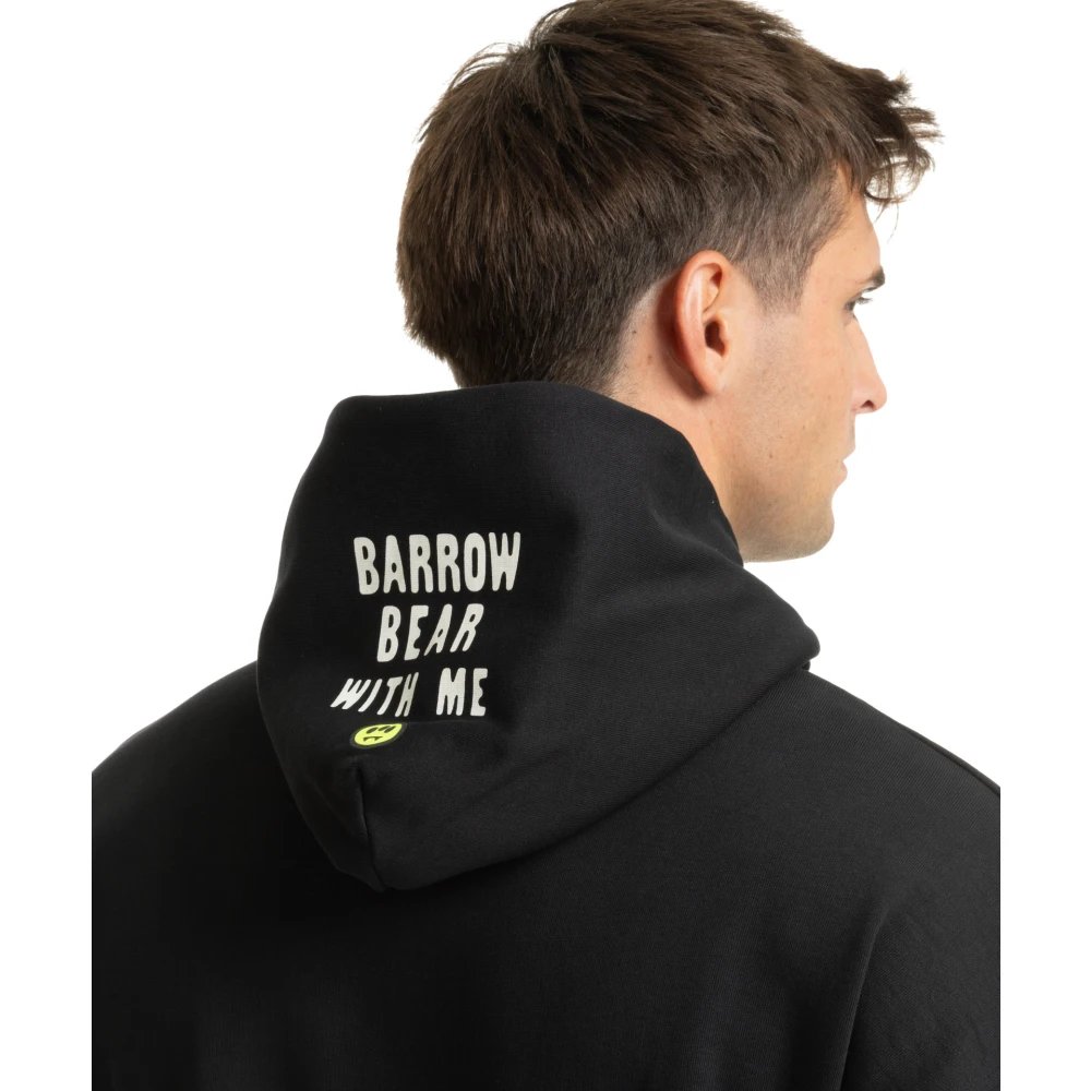 Barrow Effen Logo Zak Hoodie Black Heren