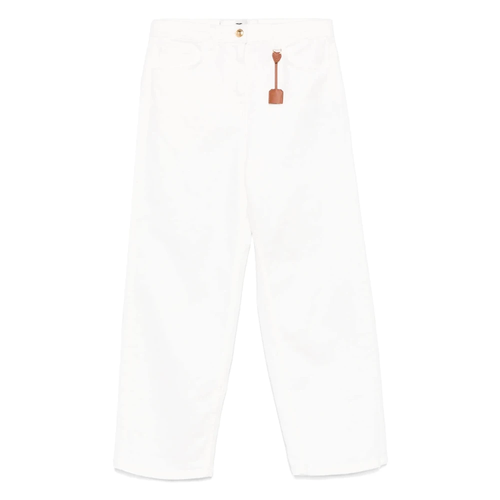 Elisabetta Franchi 360 Ivory Jeans White Dames
