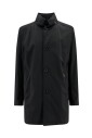 veste-noire-deperlante-avec-capuche-cachee